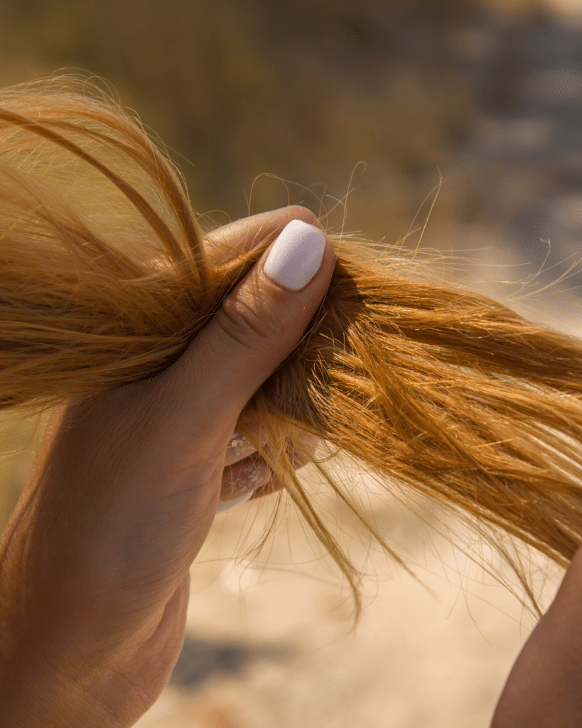 coupe pointes cheveux longs Salon de Sandie